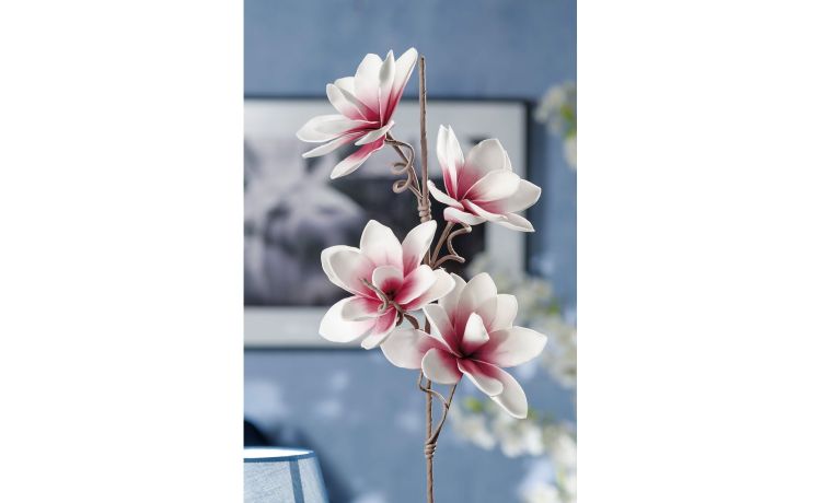 Blossom ramo 3 fiori artificiali H93 cm- --Plastica