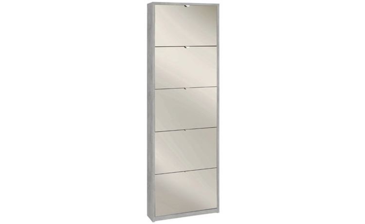 Lady slim scarpiera bianco 5 ante-Contiene fino a 15 paia di scarpe