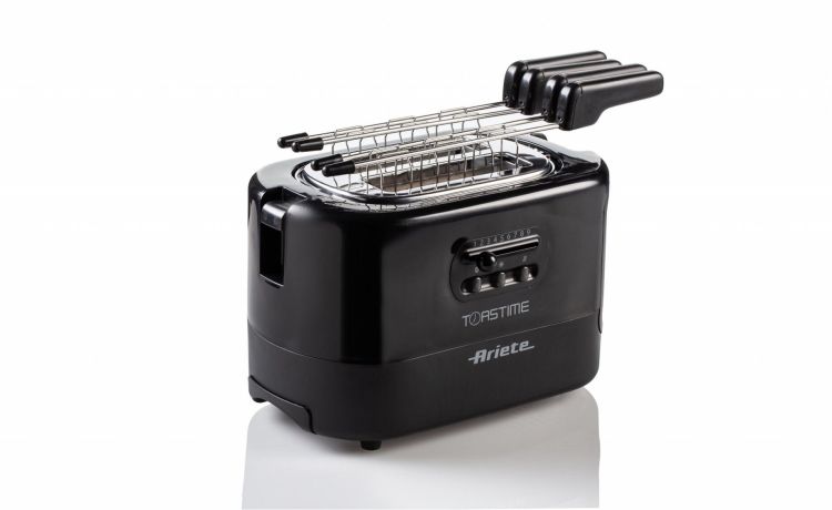 Ariete Tostapane a 2 fette con pinze Toastime 0159--Nero--18 cmx27