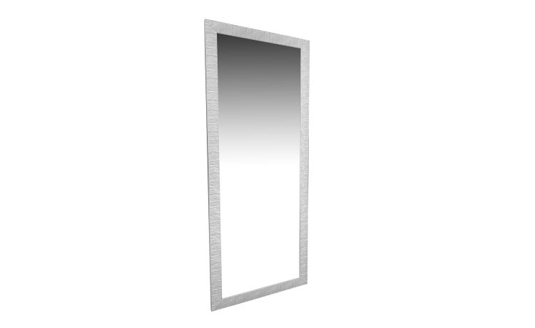 Gio specchio bianco 40x120 cm-Con cornice-Bianco-Legno-120 cmx40 cm