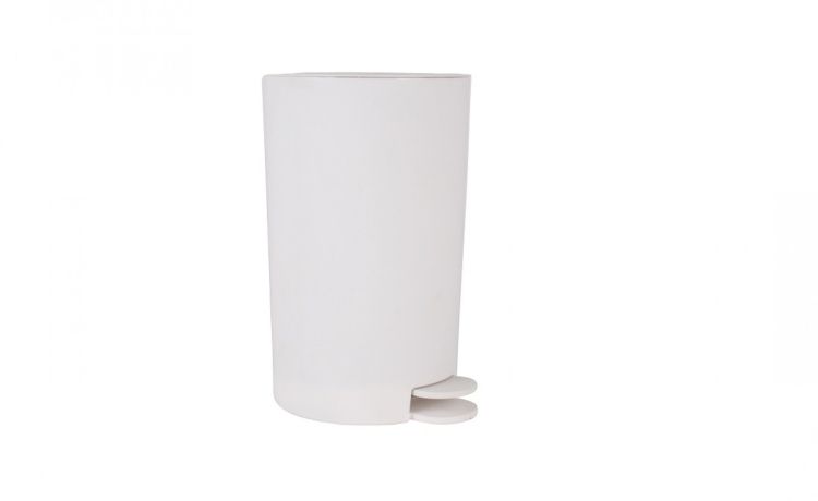 Pedal cestino rifiuti 3 litri bianco- -Bianco-Polipropilene-27 cmx14
