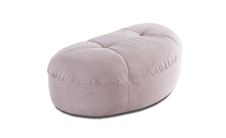 Macaron pouf in tessuto cipria--Rosa-Tessuto-48 cmx135 cm
