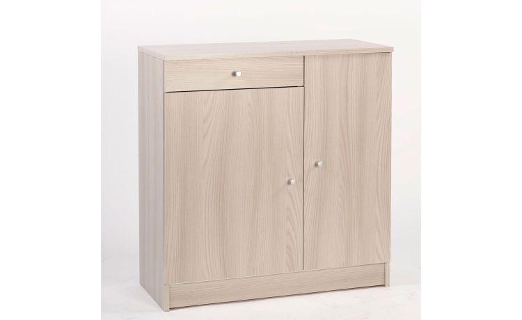 Space mobiletto colore olmo 2 ante 1 cassetto-Mobiletto 2 ante 1 cassetto-Legno naturale-Pannello-80 cmx77 cm