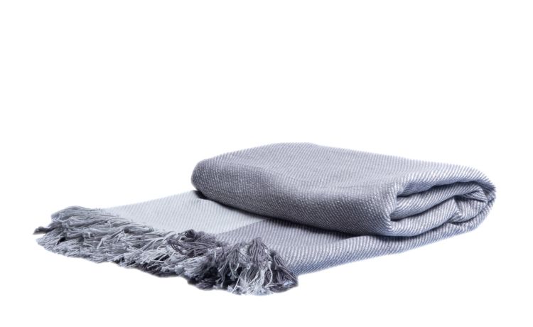 Four Box copriletto in cotone grigio 250x250 cm- --100% Cotone-Matrimoniale