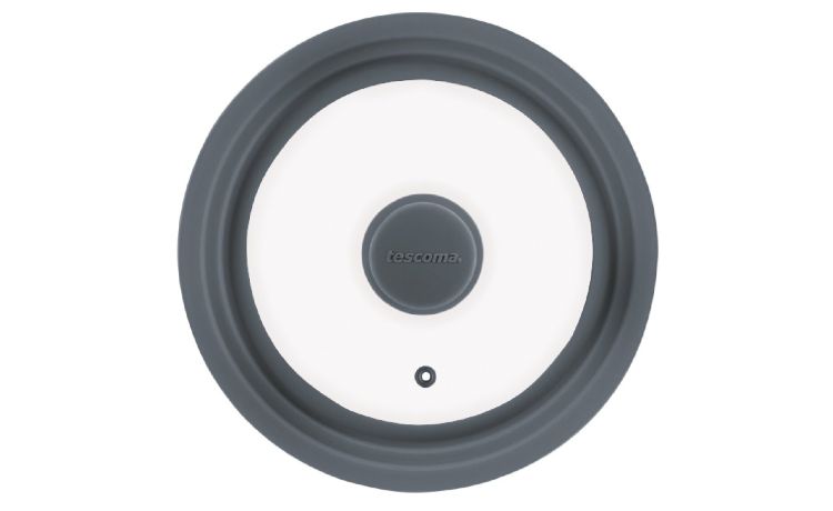 Coperchio in vetro e silicone Ø28/30/32 cm- -Trasparente-Vetro