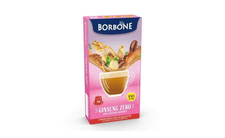 Borbone Box 10 Capsule Ginseng Zero-per bevanda solubile compatibile Nespresso