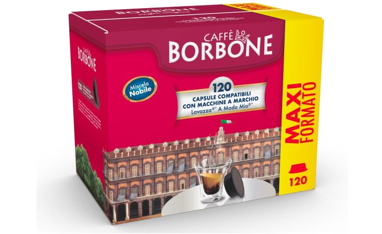 Borbone Box 120 Capsule Caffè miscela Nobile -compatibili Lavazza A Modo Mio