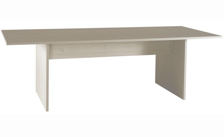 Pixel tavolo ufficio colore olmo-Misure L 240 x P 100 x H 76 cm-Legno naturale-Pannello-76 cmx240 cm