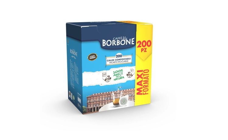 Borbone Box 200 cialde caff&egrave; miscela Decisa-Filtrocarta ESE 44mm