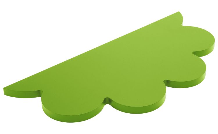 Venere mensola in mdf verde 56x26 cm- -Verde-Mdf-26 cmx56 cm