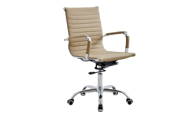 Akka2 poltrona presidenziale tortora-Elevazione a gas-Tortora-Metallo-97 cmx60 cm