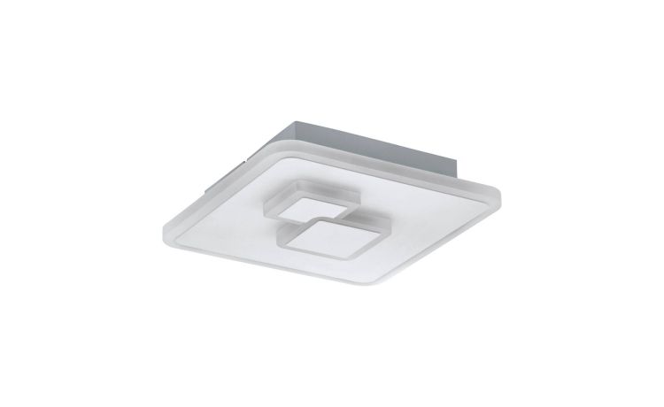 Cadegal plafoniera quadrata LED in metallo 8W- -Bianco-Metallo-5 cmx20 cm