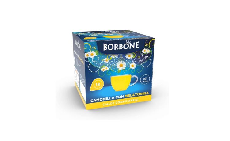 Borbone Box 18 cialde al gusto di camomilla con melatonina