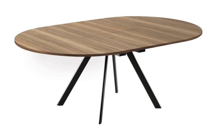 Sole tavolo allungabile rovere chiaro 120/160 cm---Pannello-75