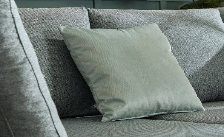 Panama cuscino arredo turchese-Misura cuscino 50x50 cm-Blu-Tessuto