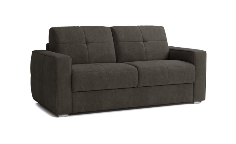 Sira divano letto in tessuto color nero--Nero-Tessuto-90 cmx200 cm