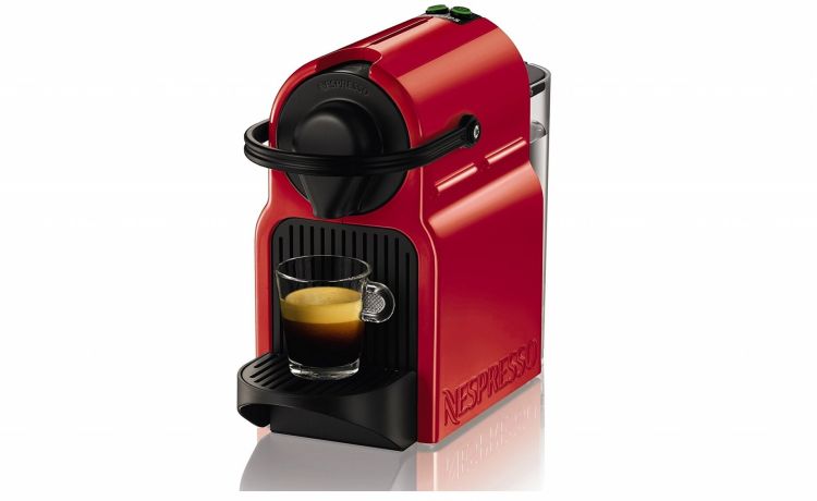Krups Macchina caffè Inissia XN1005-con sistema di Capsule Nespresso-Rosso