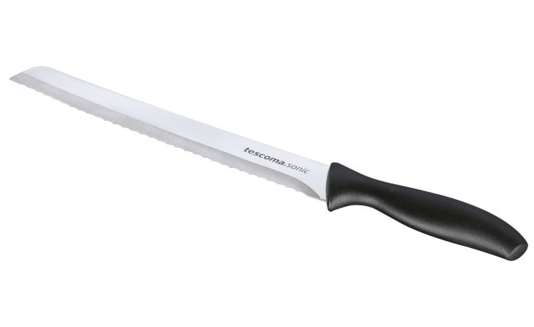 Sonic coltello pane in acciaio 20 cm- -Nero-Acciaio