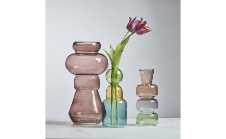 Borosil vaso in vetroper fiori h23 colori assortiti