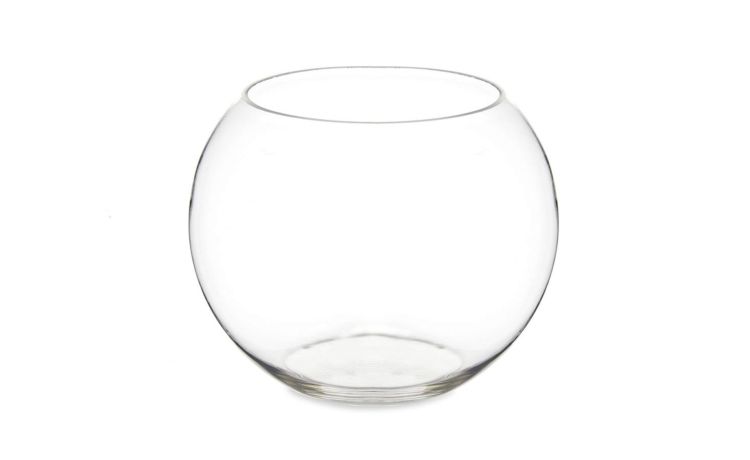 Sfera vaso in vetro Ø20 cm--Trasparente-Vetro
