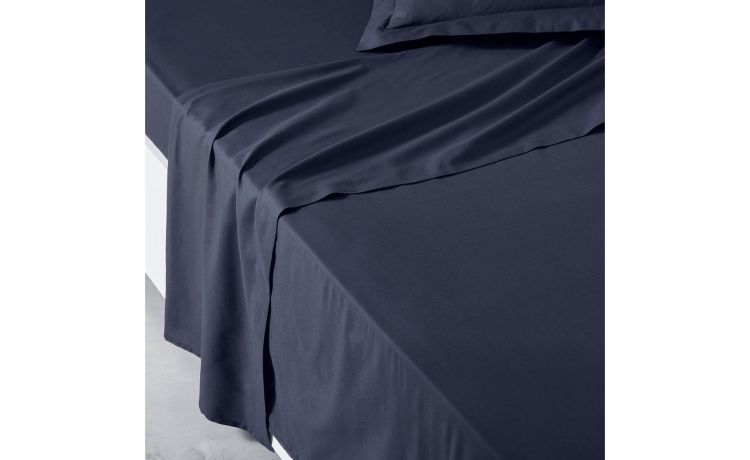 Organic Cotton lenzuolo singolo blu- --100% Cotone-Singolo