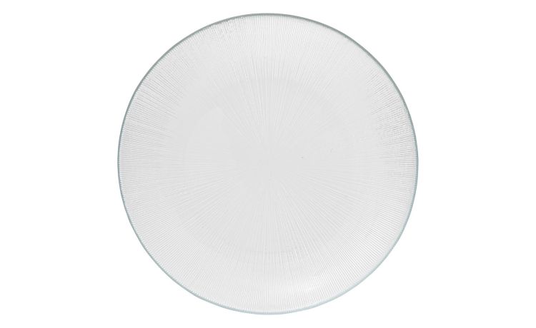 Elise piatto da portata in vetro Ø26 cm--Trasparente-Vetro