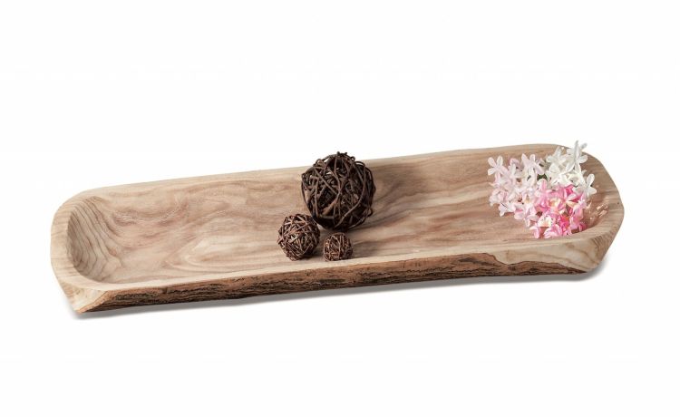 Vassoio decorativo in legno 79x25