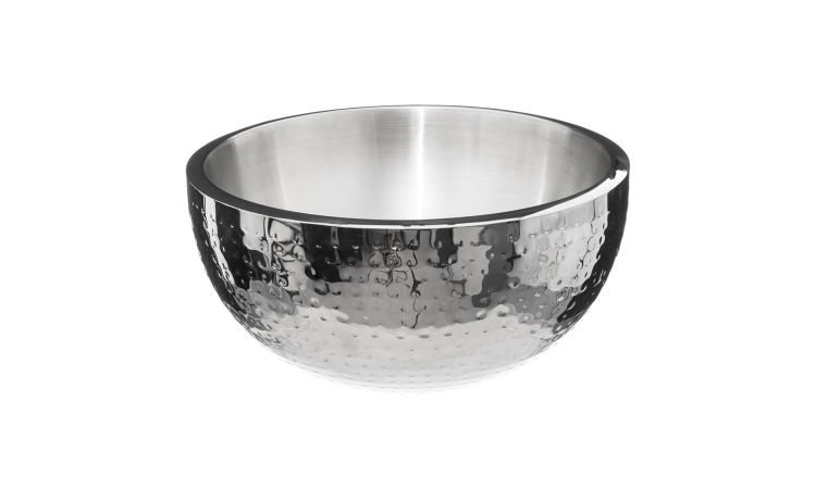 Secchiello porta vino in acciaio inox H42 cm--Cromo-Acciaio inox-21