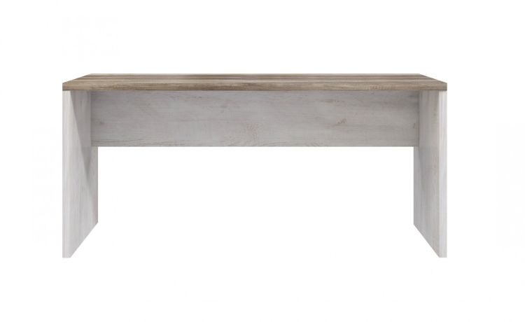 Volterra scrivania rovere e bianco L160 cm-Misure L160 x P80 x H72