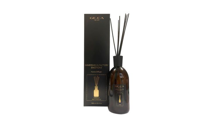Immersive diffusore d&#039;essenza vaniglia delle antille 1000 ml--Nero-Vetro-46 cmx13 cm