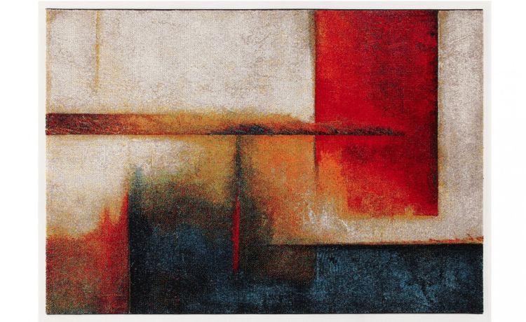 Opera tappeto moderno artistico 200x290 cm- -Multicolore-Polipropilene-290 cmx200 cm