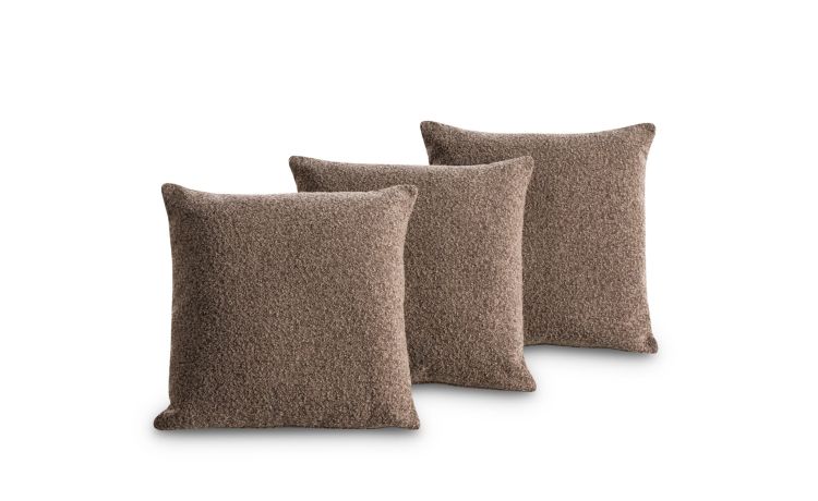 Monet cuscini arredo in tessuto marrone-Misura cuscino 55x55 cm-Marrone-Tessuto