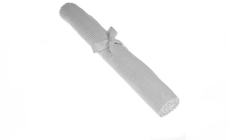 Greta set 2 tovagliette in 100% cotone grigio- --100% Cotone-35 cmx45 cm