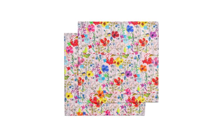 Flora set 2 tovaglioli 45x45 cm  -Collezione Salvatore Piccione--100% Cotone-45 cmx45 cm