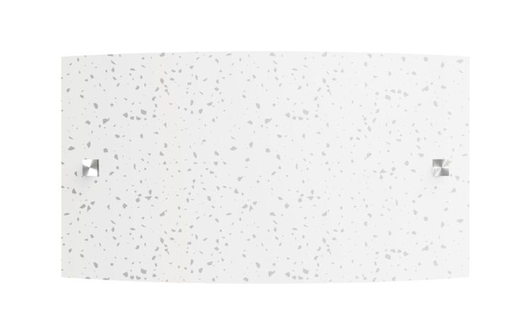 Dots applique LED in vetro bianco serigrafato e sabbiato --Bianco-Vetro-20 cmx35 cm