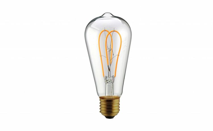 Edison lampadina vintage LED 5W trasparente- -Trasparente-Vetro-14