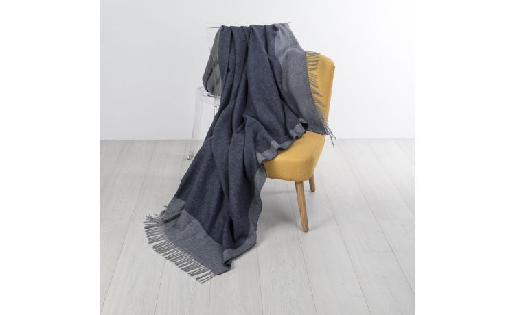 Svezia plaid verde blu 130x170 cm---75% Cotone;20% Poliestere-Singolo