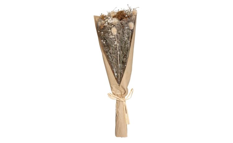 Nam bouquet rami e fiori secchi H45 cm- -Beige-Piante secche-45 cmx16 cm