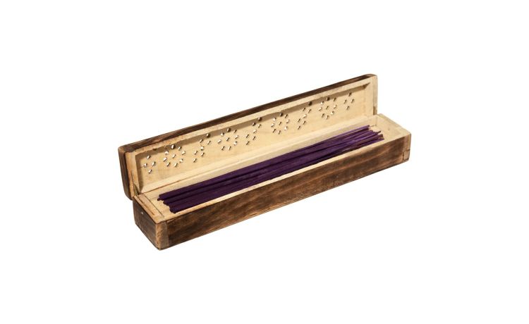 Nam bastoncini d&#039;incenso con scatola in legno- -Legno naturale-Legno-5 cmx30 cm