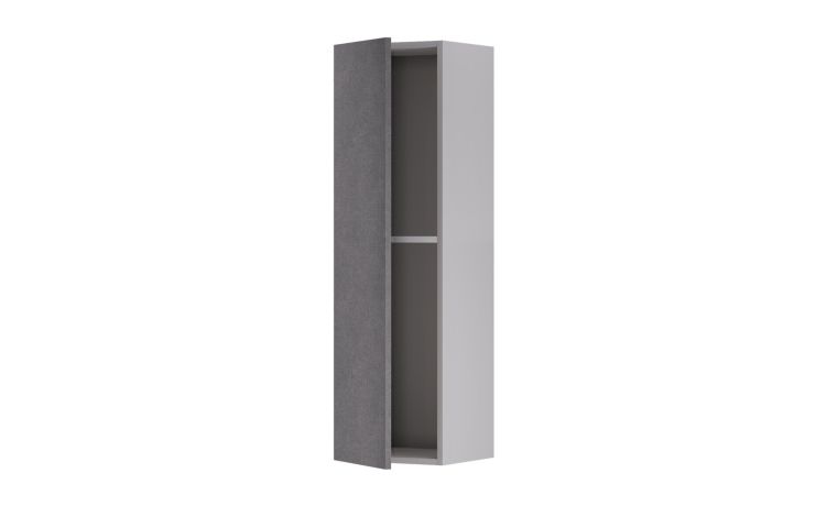 Gilda pensile 1 anta portland-Struttura grigio chiaro-Pietra scura-Nobilitato-120 cmx36 cm