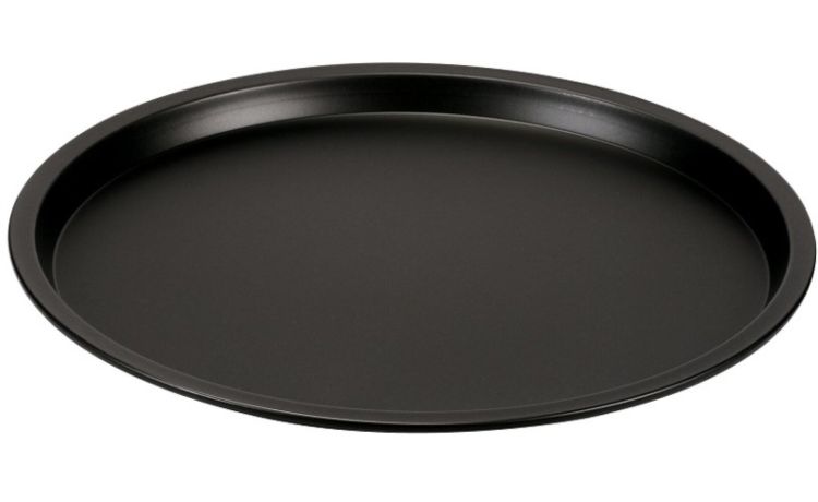 Gardenia teglia pizza Ø32 cm in acciaio- -Nero-Acciaio