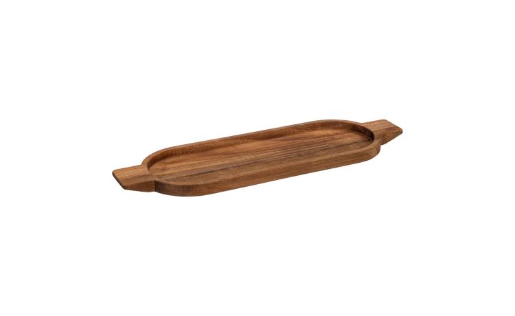 Tagliere in legno di acacia con manici 48x15 cm--Legno naturale-Legno-1