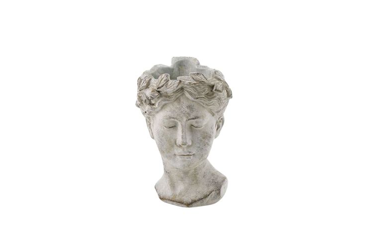 Vaso cemento testa grigio h22