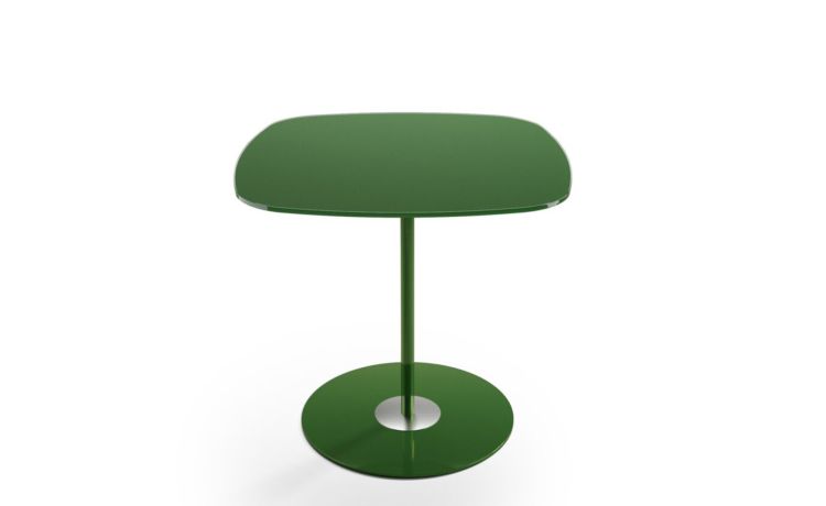 Glass tavolino Dallia quadrato verde h44 cm--Verde-Vetro-44 cmx46 cm