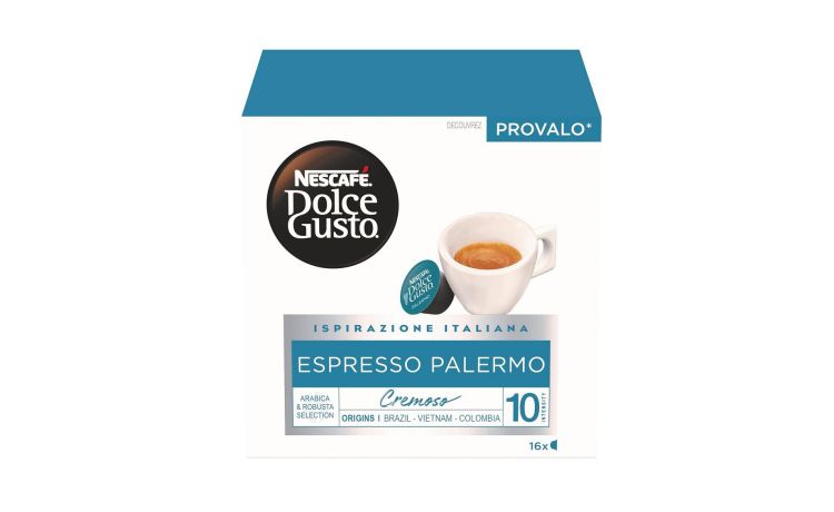 Box 16 capsule caff&egrave; Espresso - Miscela Palermo-Nescafe' Dolce Gusto