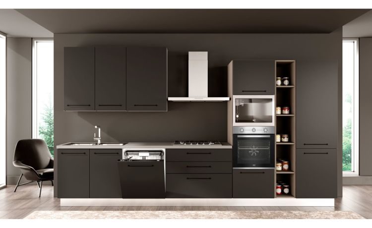 Noa cucina 390 cm colori a scelta -5 elettrodomestici