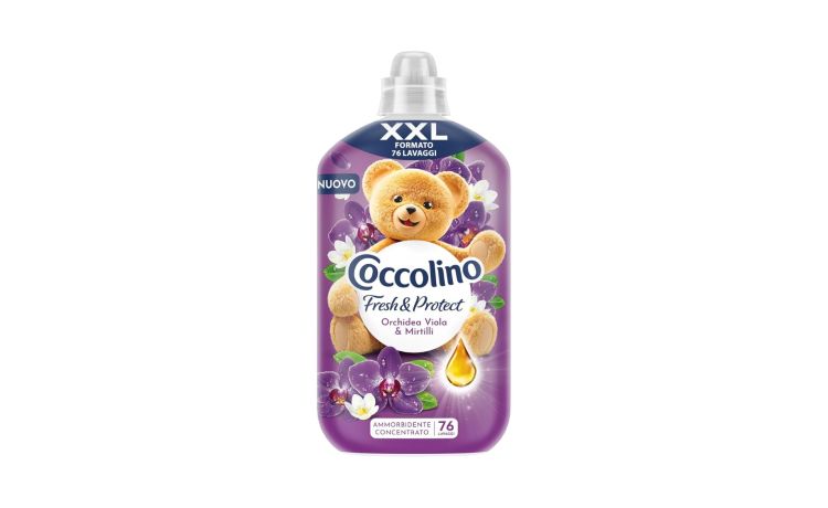 Coccolino Ammorbidente Concentrato Orchidea e Mirtillo, 76 lavaggi-1,750 ml