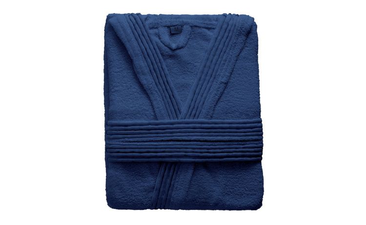 Terry accapppatoio blu XXL--Blu-Cotone