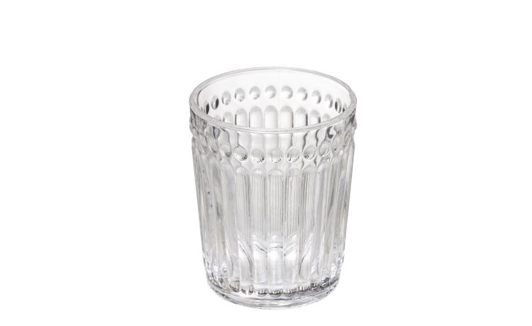 Moon bicchiere acqua in vetro trasparente 300 ml- -Trasparente-Vetro