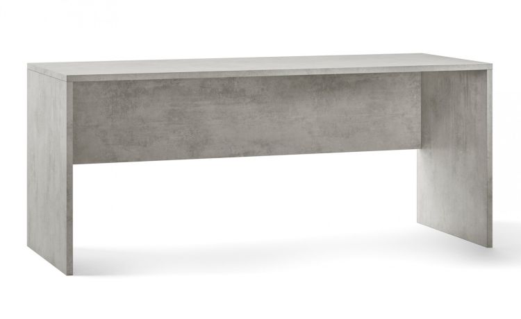 Think scrivania colore cemento-Misure L 180 x P 69 x H 76 cm-Cemento-Pannello-76 cmx180 cm